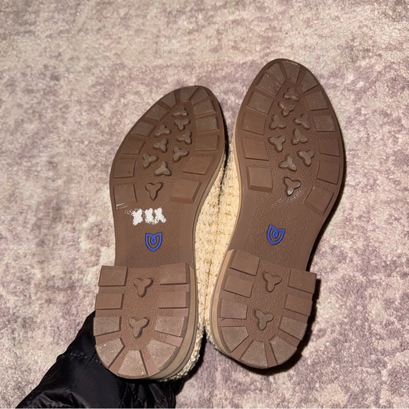 Rothy's Women’s 8 The Lug Loafer Snowcap Bouclé Cream Slip On Shoes - Picture 6 of 6